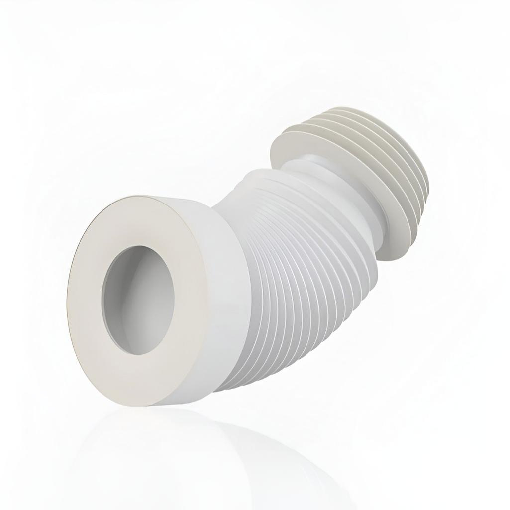 Гофра Alcaplast A97 для выпуска унитаза, 280-550 мм, удлинительная, диаметр 110 мм, белая