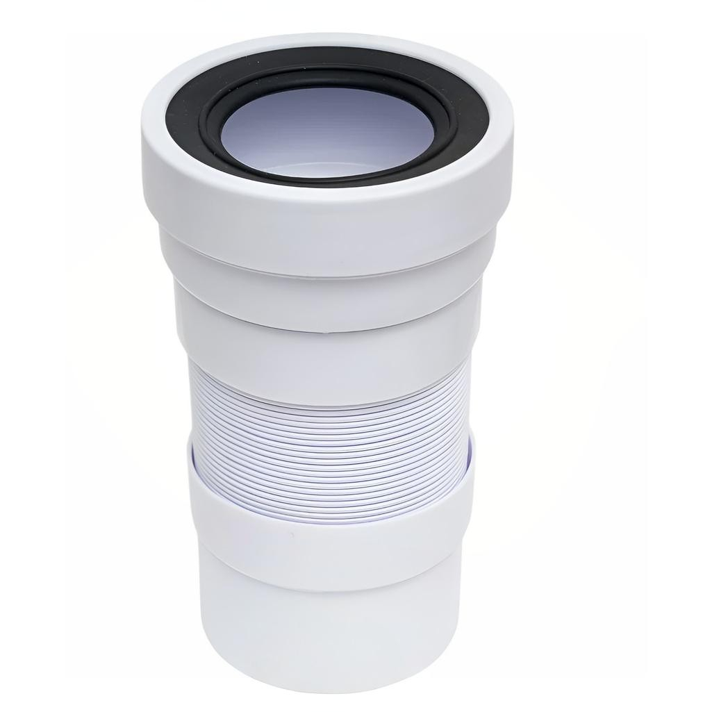 Труба гофрированная McAlpine WC-F23P для выпуска унитаза, 230-440 мм, диаметр 110 мм, белая