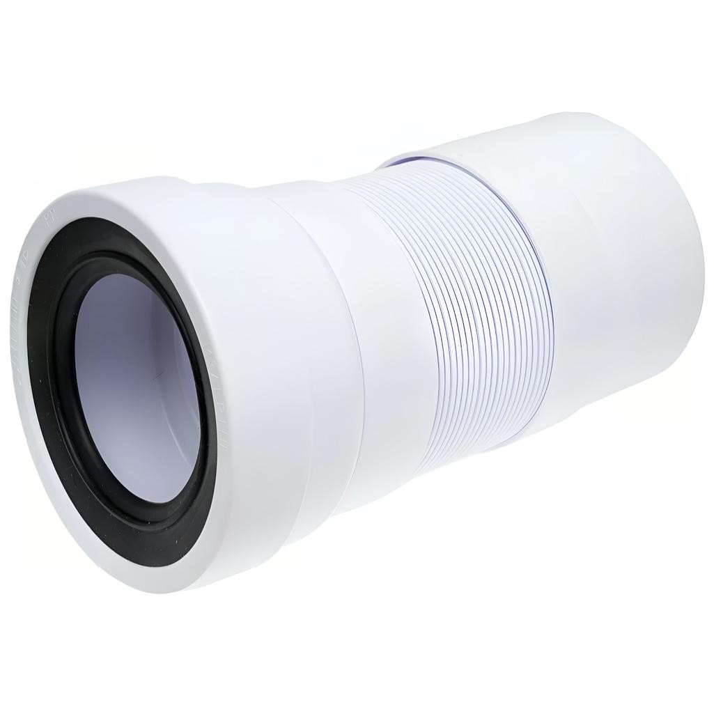 Труба гофрированная McAlpine WC-F23P для выпуска унитаза, 230-440 мм, диаметр 110 мм, белая