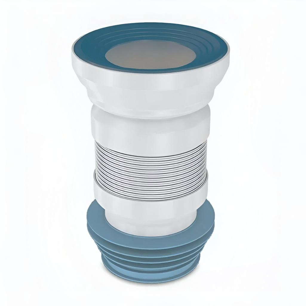 Гибкая труба для унитаза Nova 7012, 0.5 м, диаметр 110 мм, полипропиленовая, белая