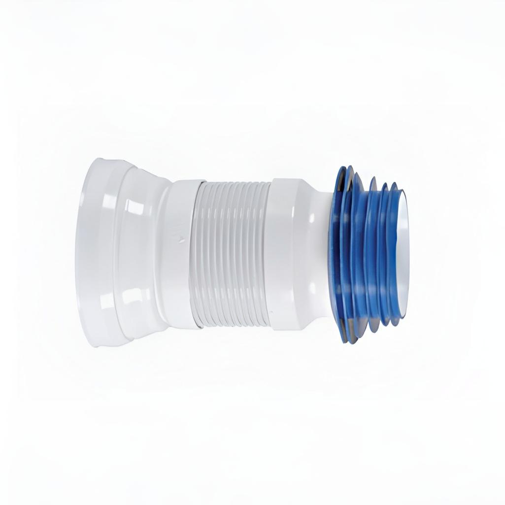 Гибкая труба для унитаза Nova 7012, 0.5 м, диаметр 110 мм, полипропиленовая, белая