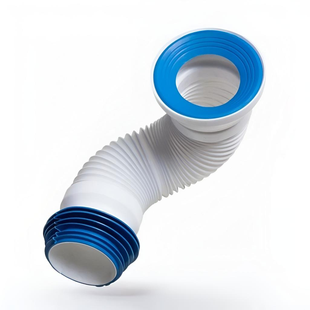 Гибкая труба для унитаза Nova 7012, 0.5 м, диаметр 110 мм, полипропиленовая, белая