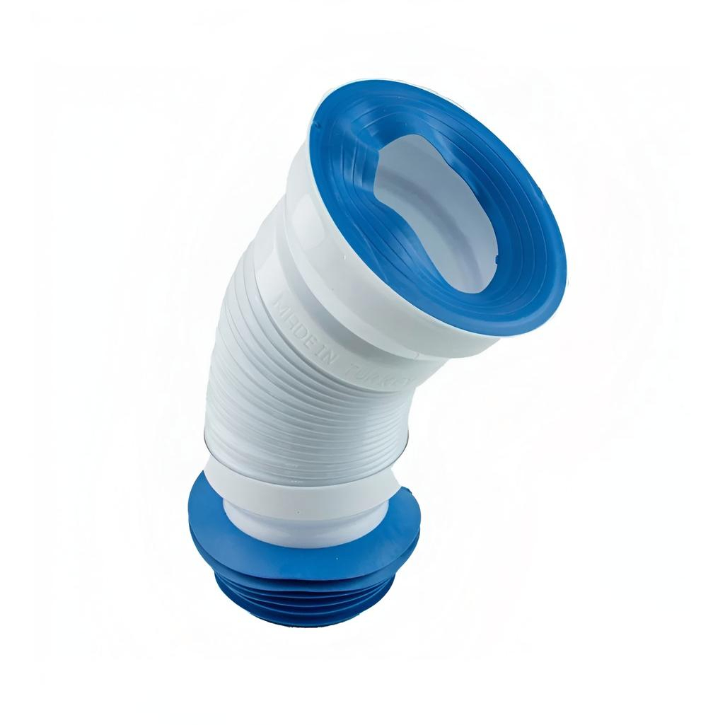 Гибкая труба для унитаза Nova 7012, 0.5 м, диаметр 110 мм, полипропиленовая, белая