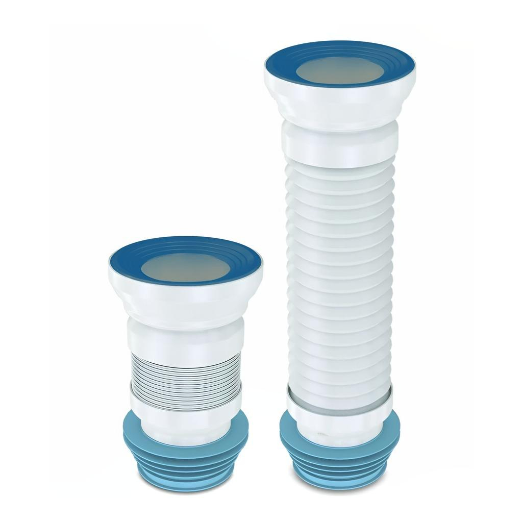 Гибкая труба для унитаза Nova 7012, 0.5 м, диаметр 110 мм, полипропиленовая, белая