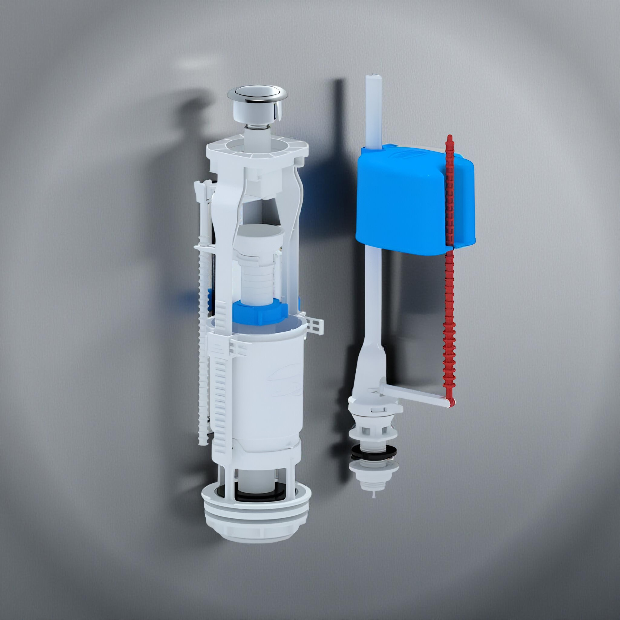 Комплект арматуры Ани Пласт WC6550М для унитаза, нижний подвод 1/2