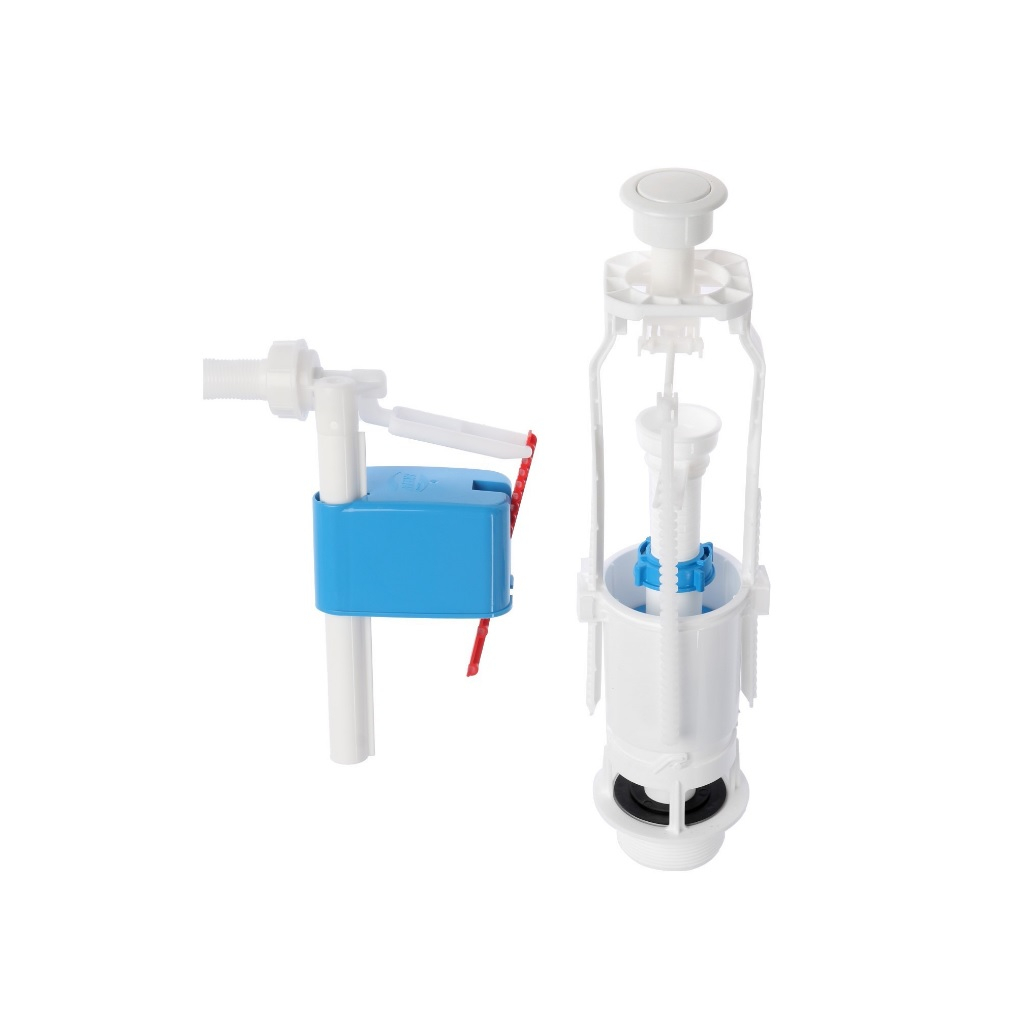 Комплект арматуры Ани Пласт WC6050М для унитаза, Эконом, боковая подводка, 1/2