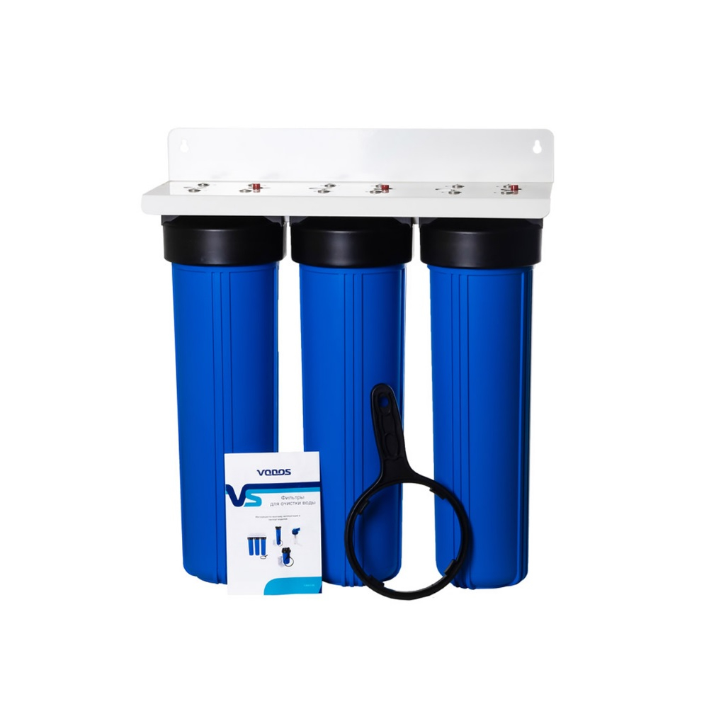 Система фильтрации 3-х ступенчатая Vodos BB20, VS00043, 1