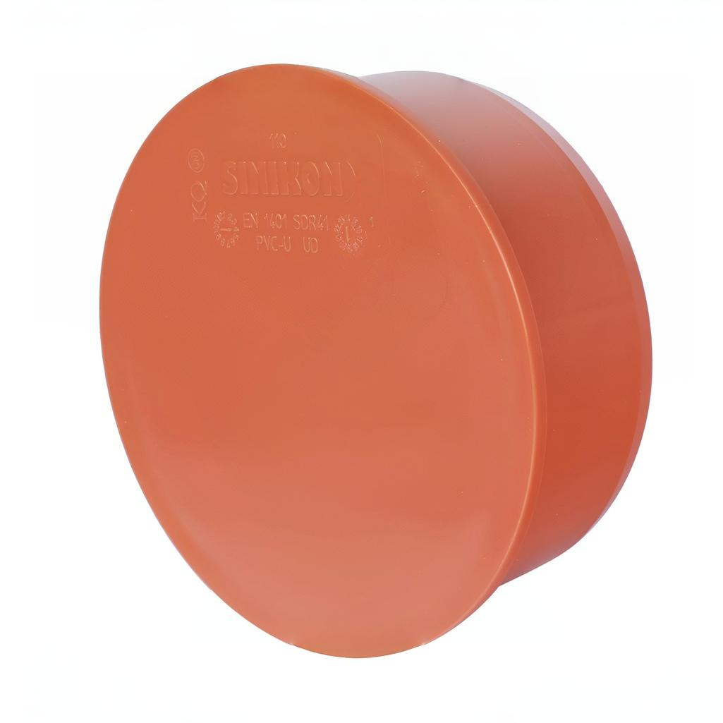 Заглушка канализационная Sinikon 20220.I.B, диаметр 110 мм, красная