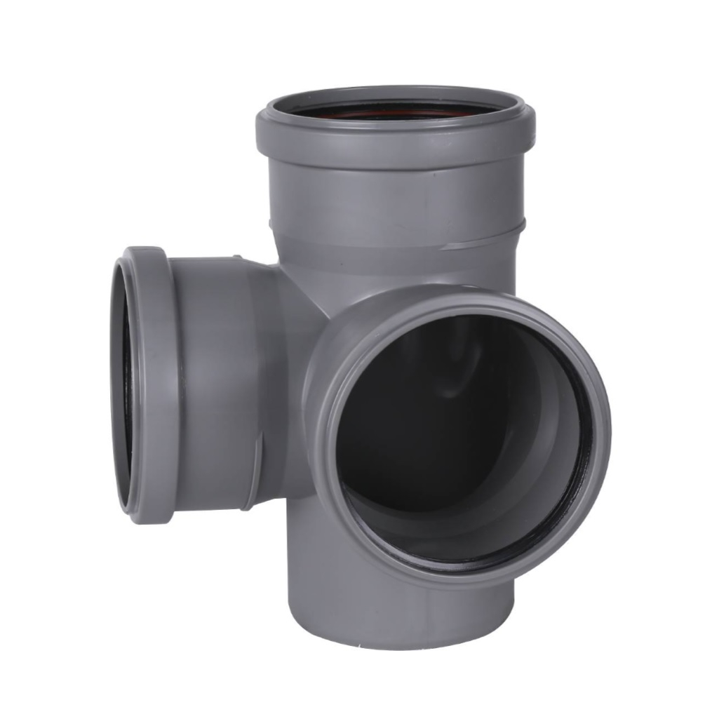 Крестовина двухплоскостная, 512041.R, D 110х110х110х87 градусов, серая