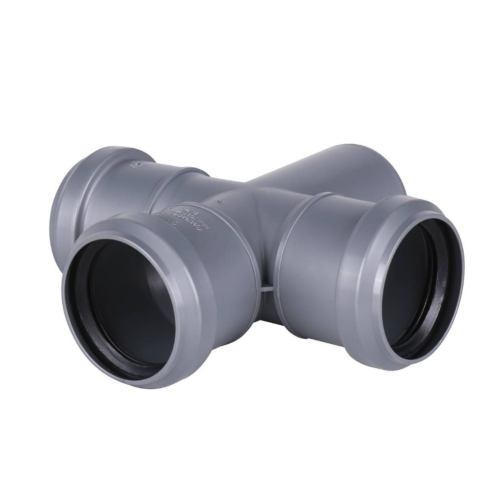 Крестовина одноплоскостная 87 гр., Sinikon Стандарт 506003.R, диаметр 50х50х50 мм, серая