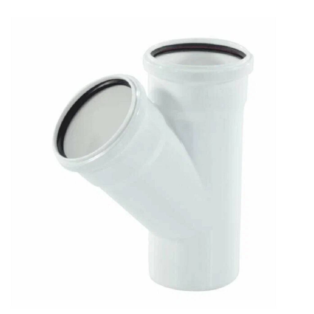 Тройник канализационный Rehau Raupiano 11229841001, 45х110х110х110 х PP