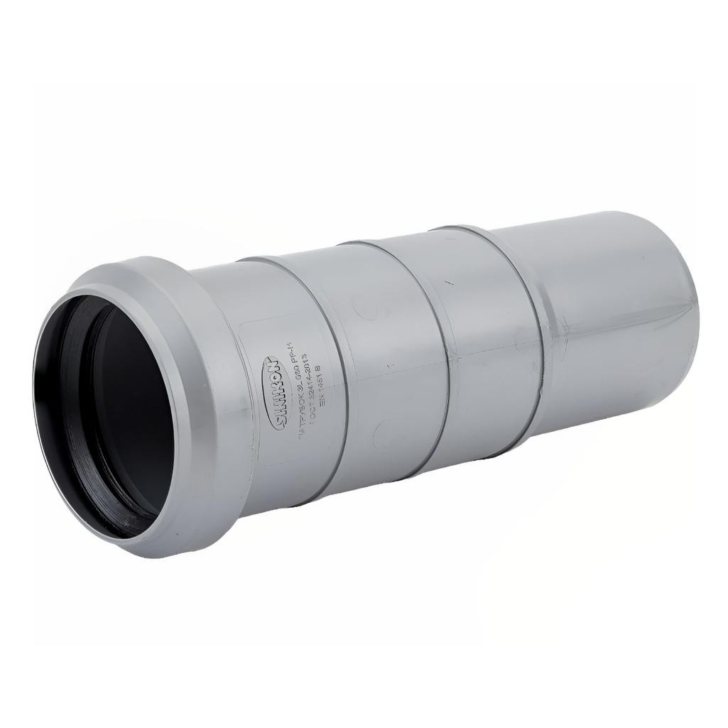 Патрубок компенсационный Sinikon 531003.R диаметр 50 мм, серый