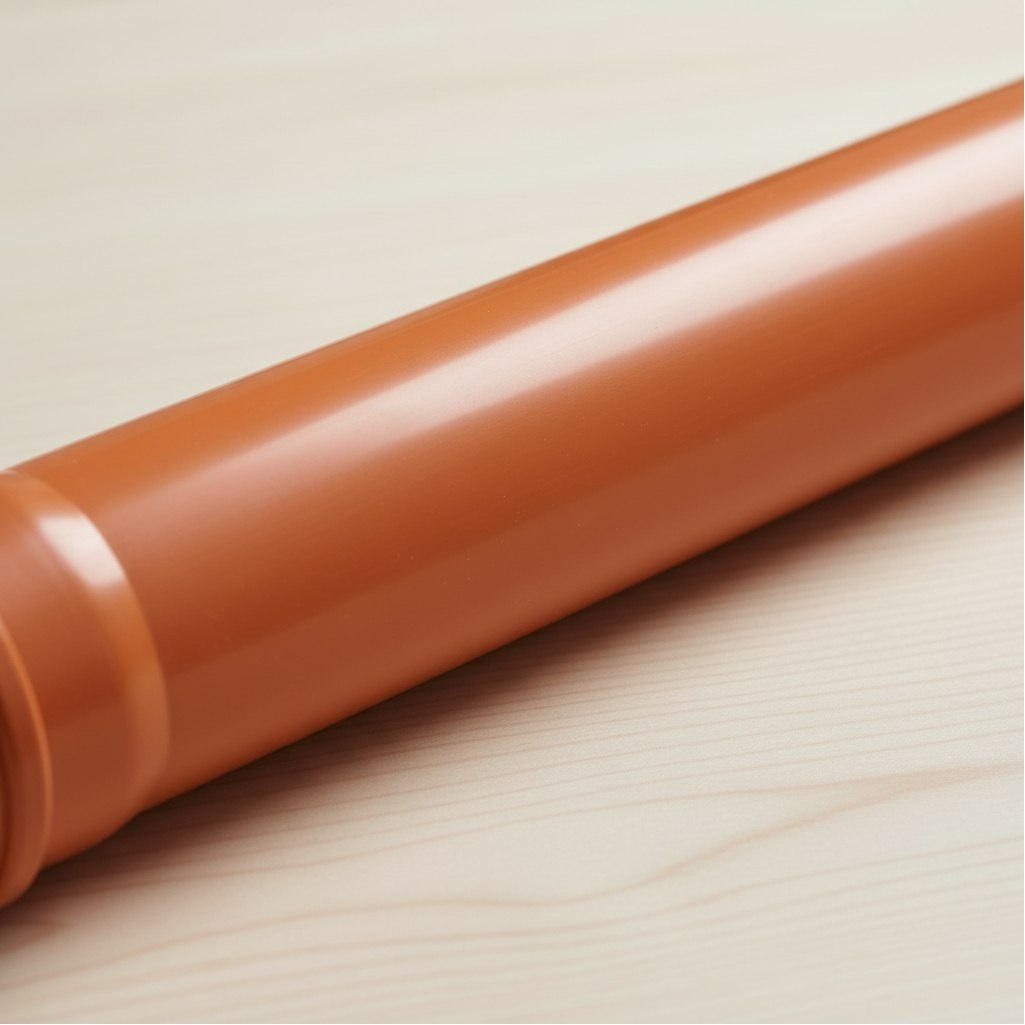 Труба канализационная Valfex диаметр 160 мм, длина 3000 мм, рыжая