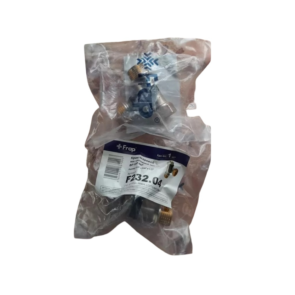 Кран шаровой Frap F232.04 трехходовой, 1/2