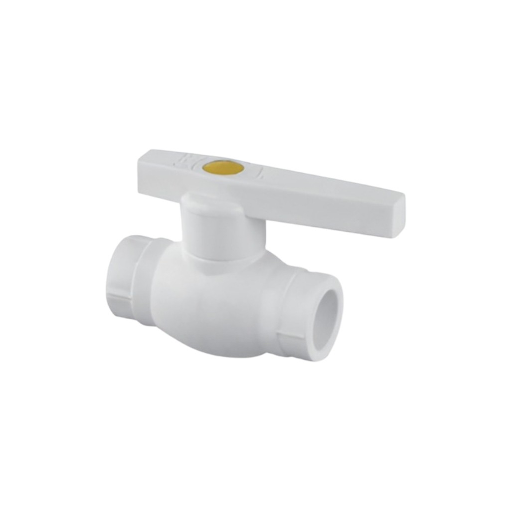 Кран шаровой F131.2525 PPR RF-25 25 мм, ПП полипропиленовый, белый