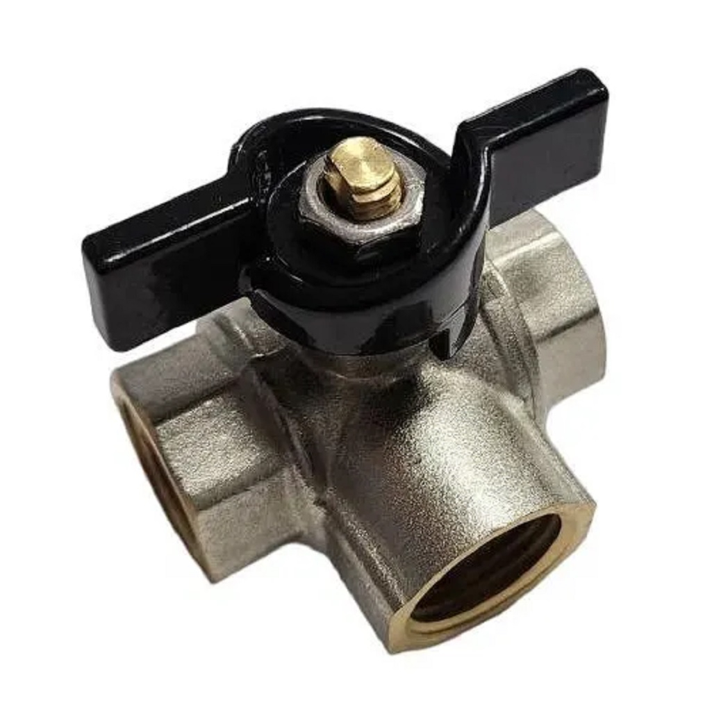 Кран шаровой Frap F217.05 трехходовой, 3/4