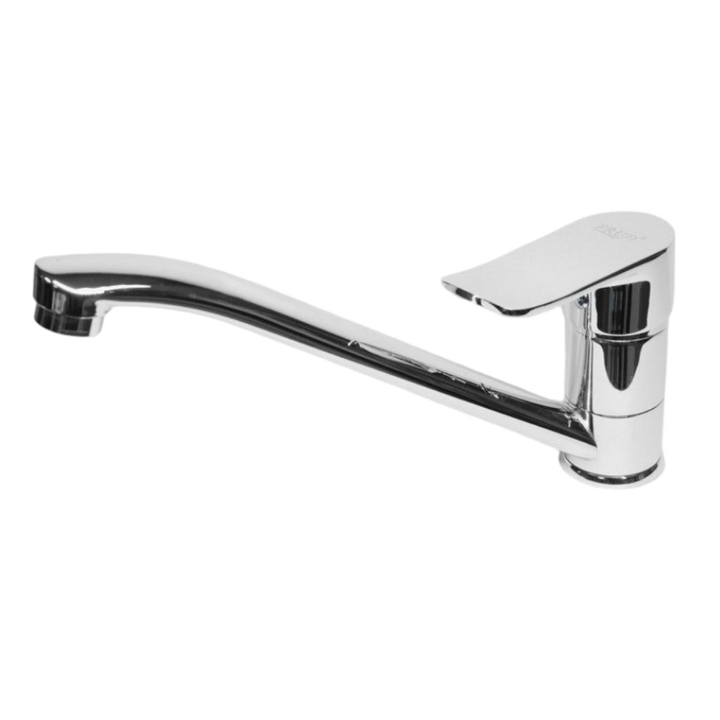 Смеситель для кухни Frud R49101, однорычажный, керамический картридж, силумин, хром