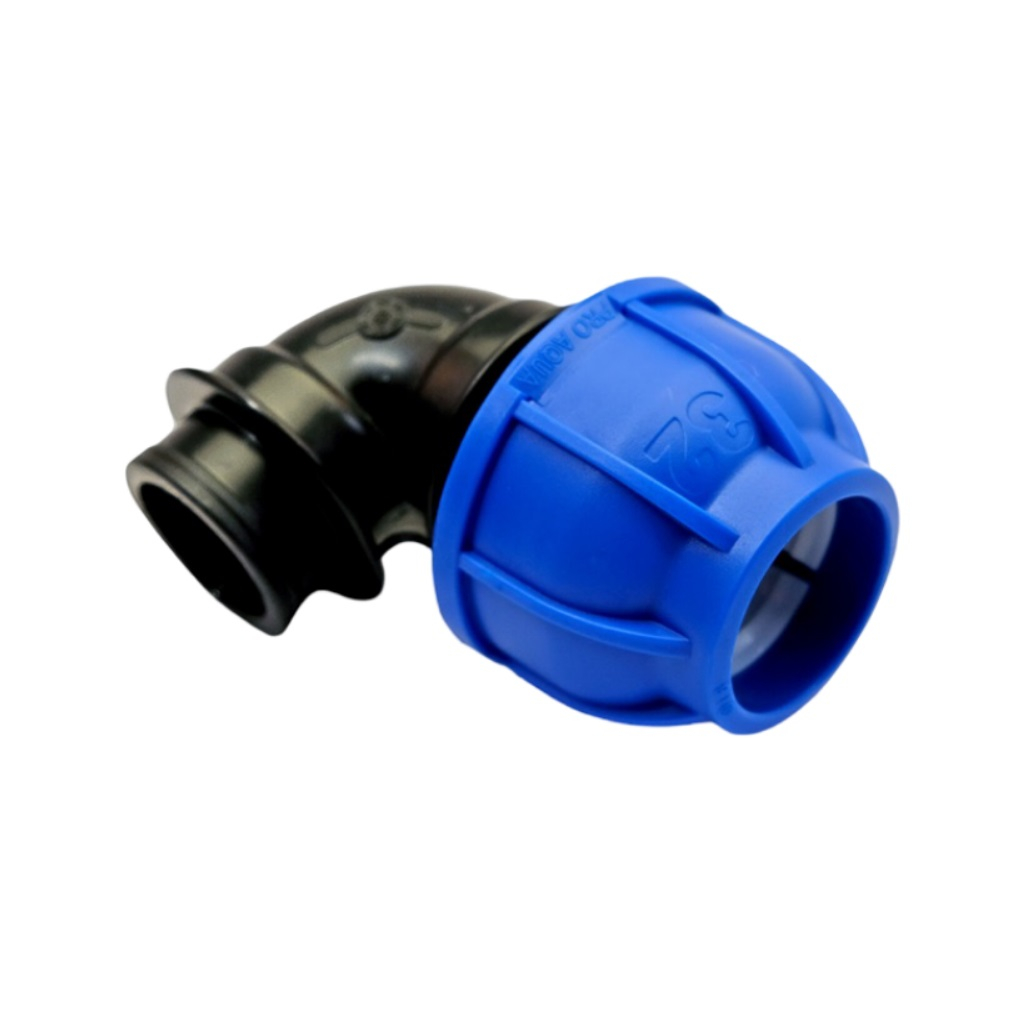 Угол 90 гр. для труб ПНД  Pro Aqua Unio 83025000000F034, d32х3/4, ВР, компрессионный, для систем холодного водоснабжения