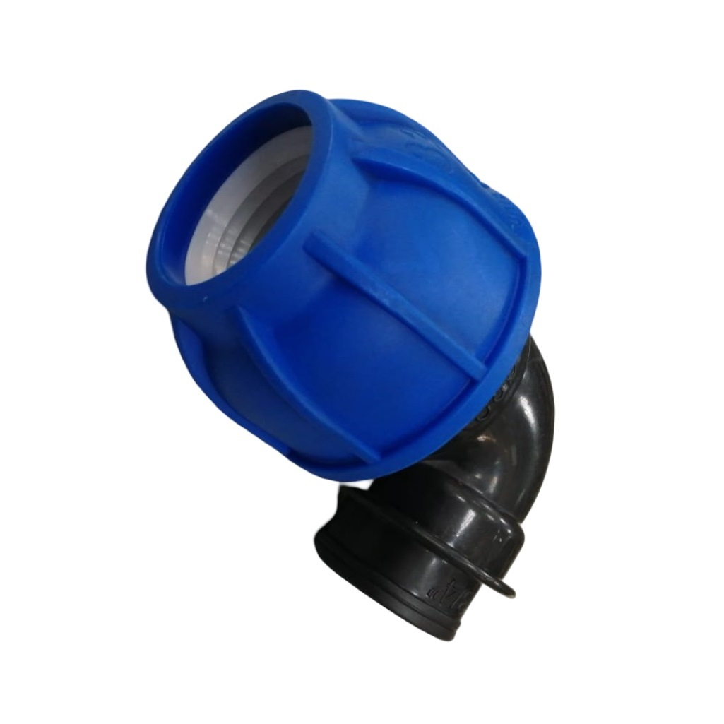 Угол 90 гр. для труб ПНД  Pro Aqua Unio 83025000000F034, d32х3/4, ВР, компрессионный, для систем холодного водоснабжения