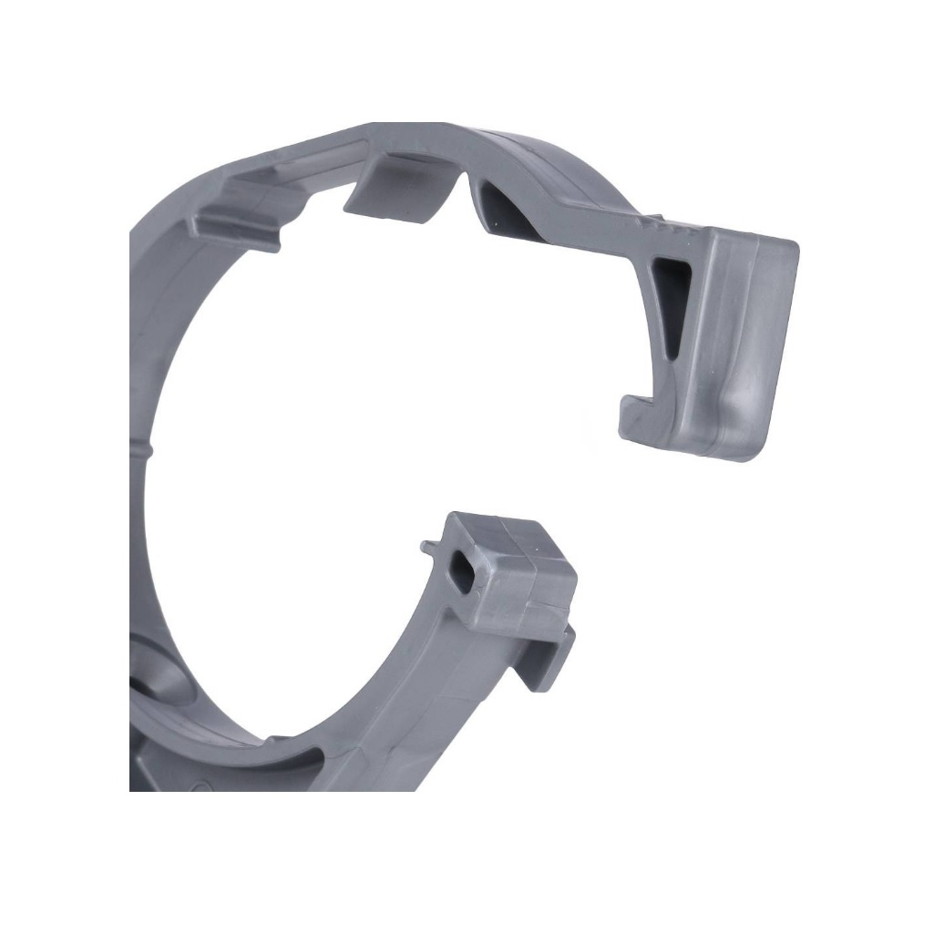 Хомут сантехнический для канализационных труб Синикон KPP.050, диаметр 50 мм, полипропилен, серый 