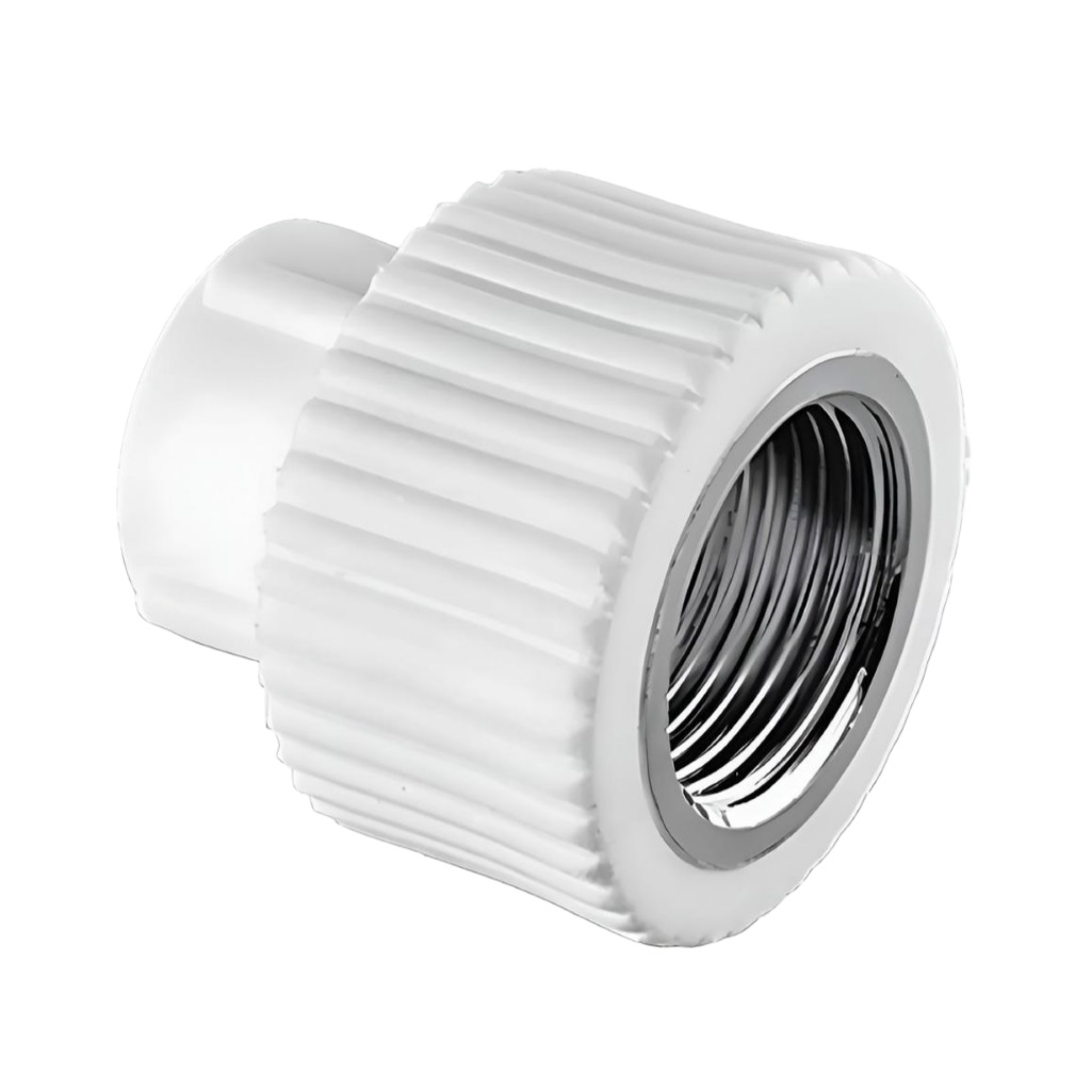 Муфта полипропиленовая, Frap F111.2505, PPR, S25х3/4, ВР, комбинированная, белая