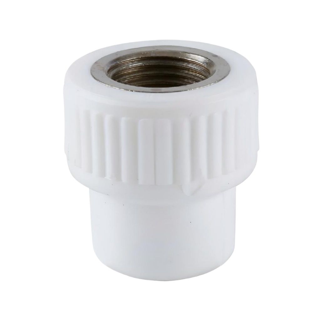 Муфта полипропиленовая, Frap F111.2505, PPR, S25х3/4, ВР, комбинированная, белая