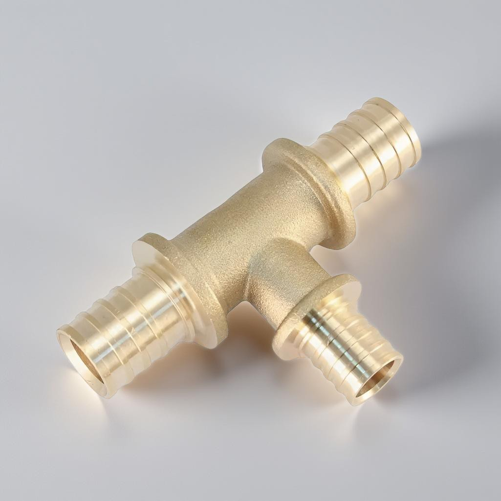 Тройник аксиальный Gappo G1304.2020 20х20х20 мм, равнопроходной, латунь