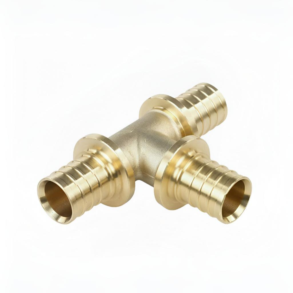 Тройник аксиальный Gappo G1304.2020 20х20х20 мм, равнопроходной, латунь