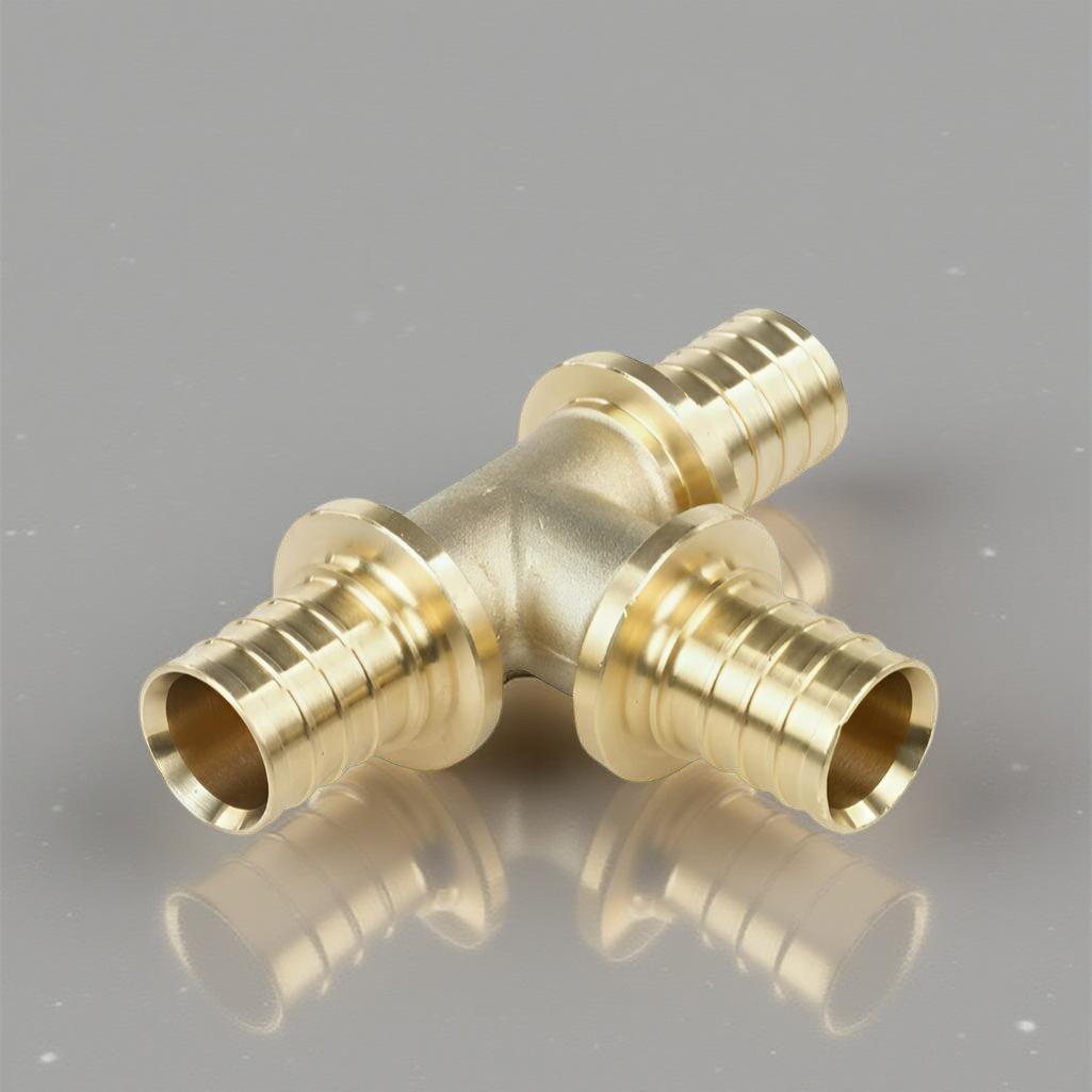 Тройник аксиальный Gappo G1304.2020 20х20х20 мм, равнопроходной, латунь