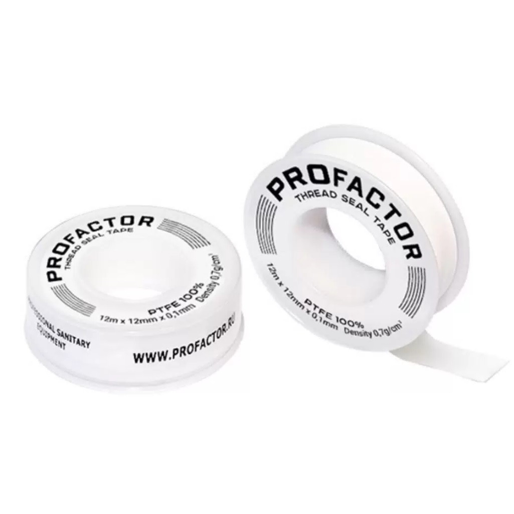 ФУМ-лента Profactor PF FE 532, 12 мм, 0.1 мм, 12 м, профессиональная, белая