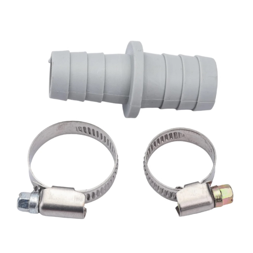 Соединитель MasterProf ИС.1131469, 19/22, в комплекте с хомутами, для сливных шлангов