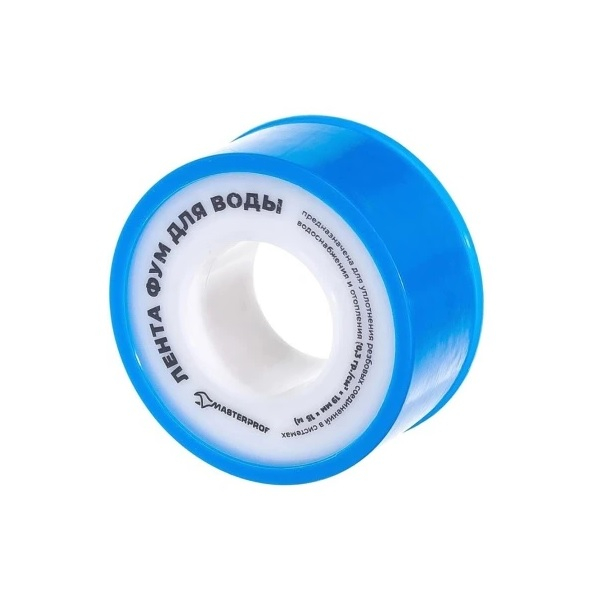 Лента ФУМ для воды MasterProf, 19x0.1 мм, 15 м