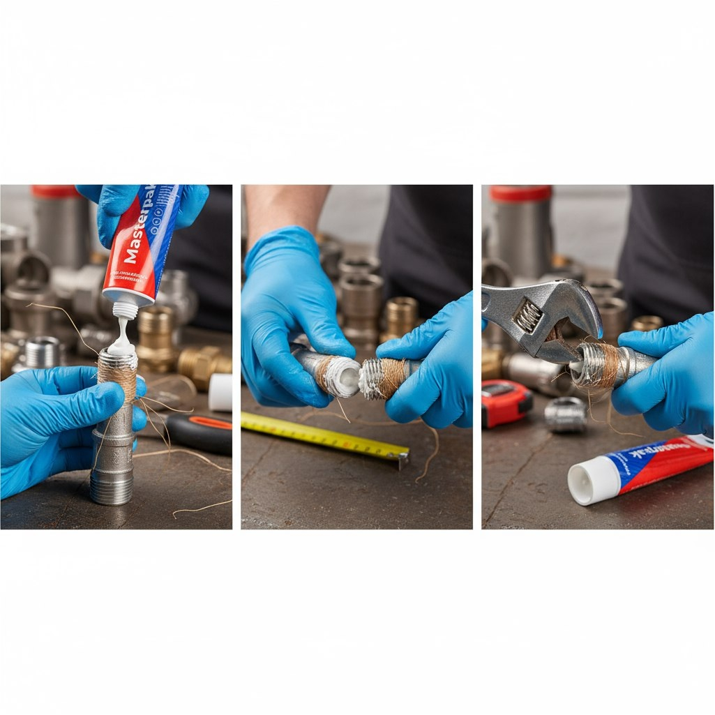 Паста уплотнительная Masterpak для резьбовых соединений, туба, белый, 250 гр.