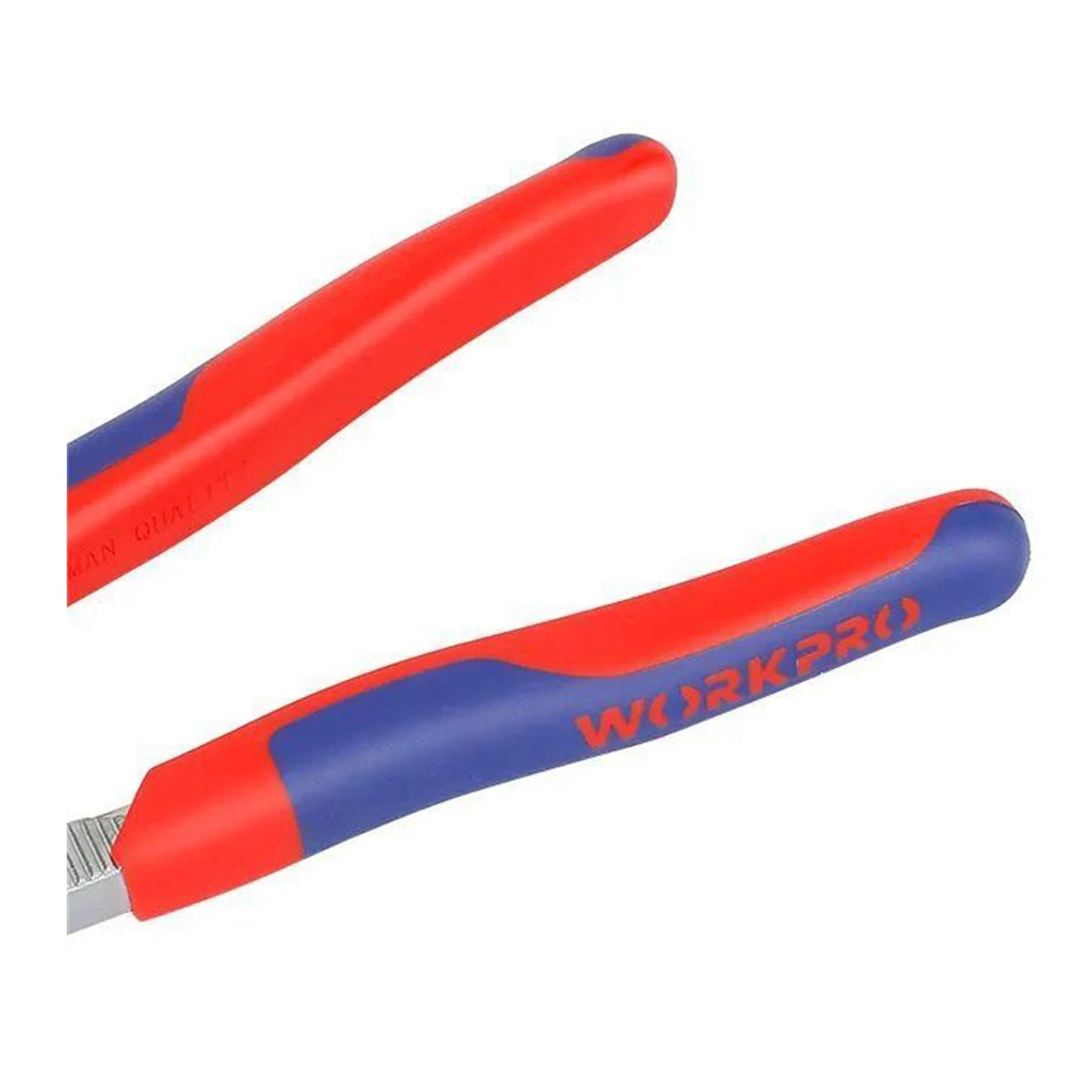 Клещи переставные Workpro WP231162 с кнопочным фиксатором, сталь, 265 мм