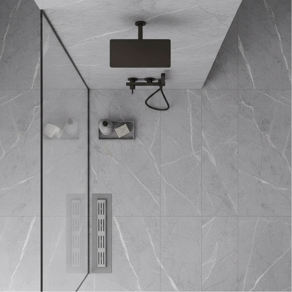 Душевой трап AV Engineering AVE5016530 из нержавеющей стали, цвет серый, 63х300 мм