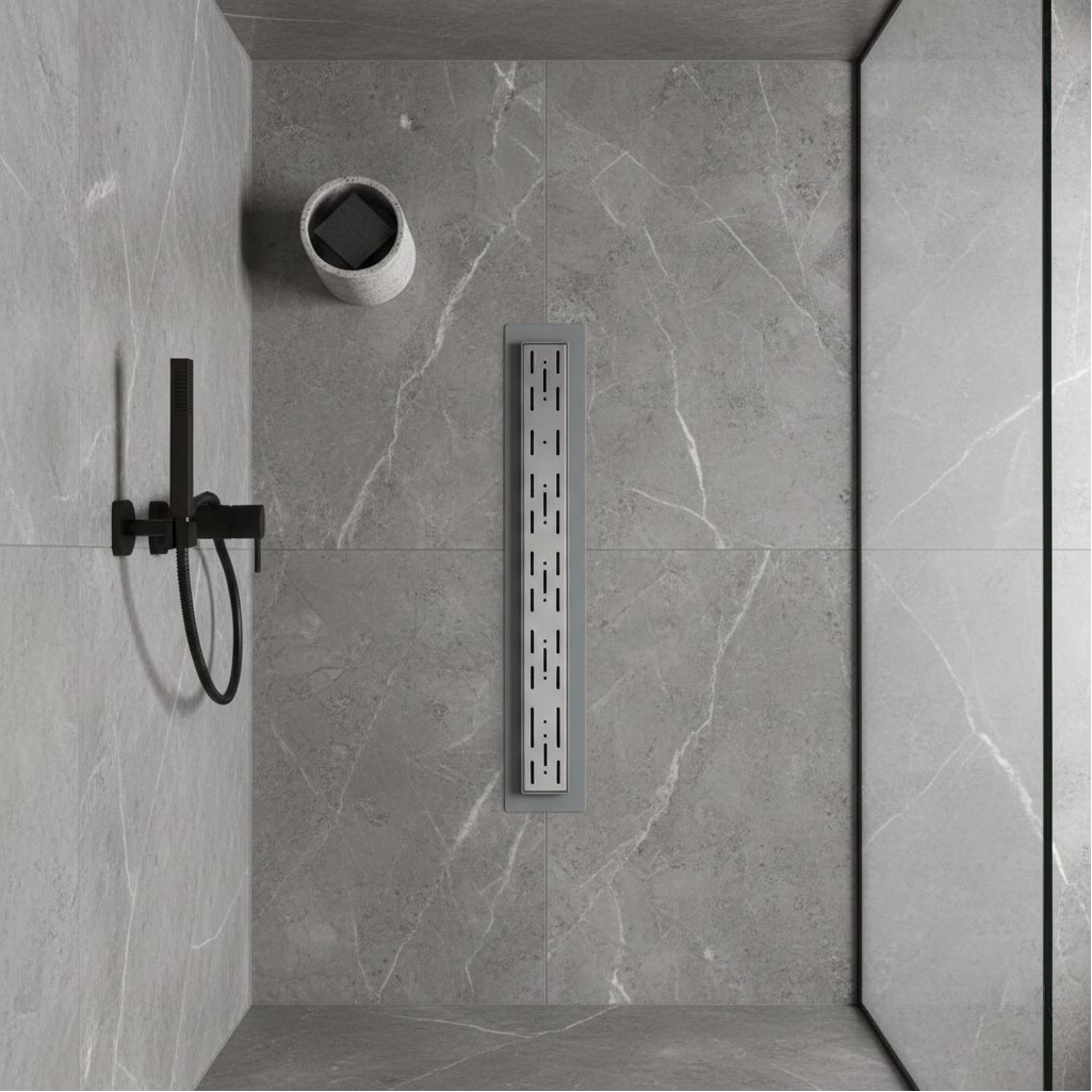 Душевой трап AV Engineering AVE5016540 из нержавеющей стали, цвет серый, 63х400 мм