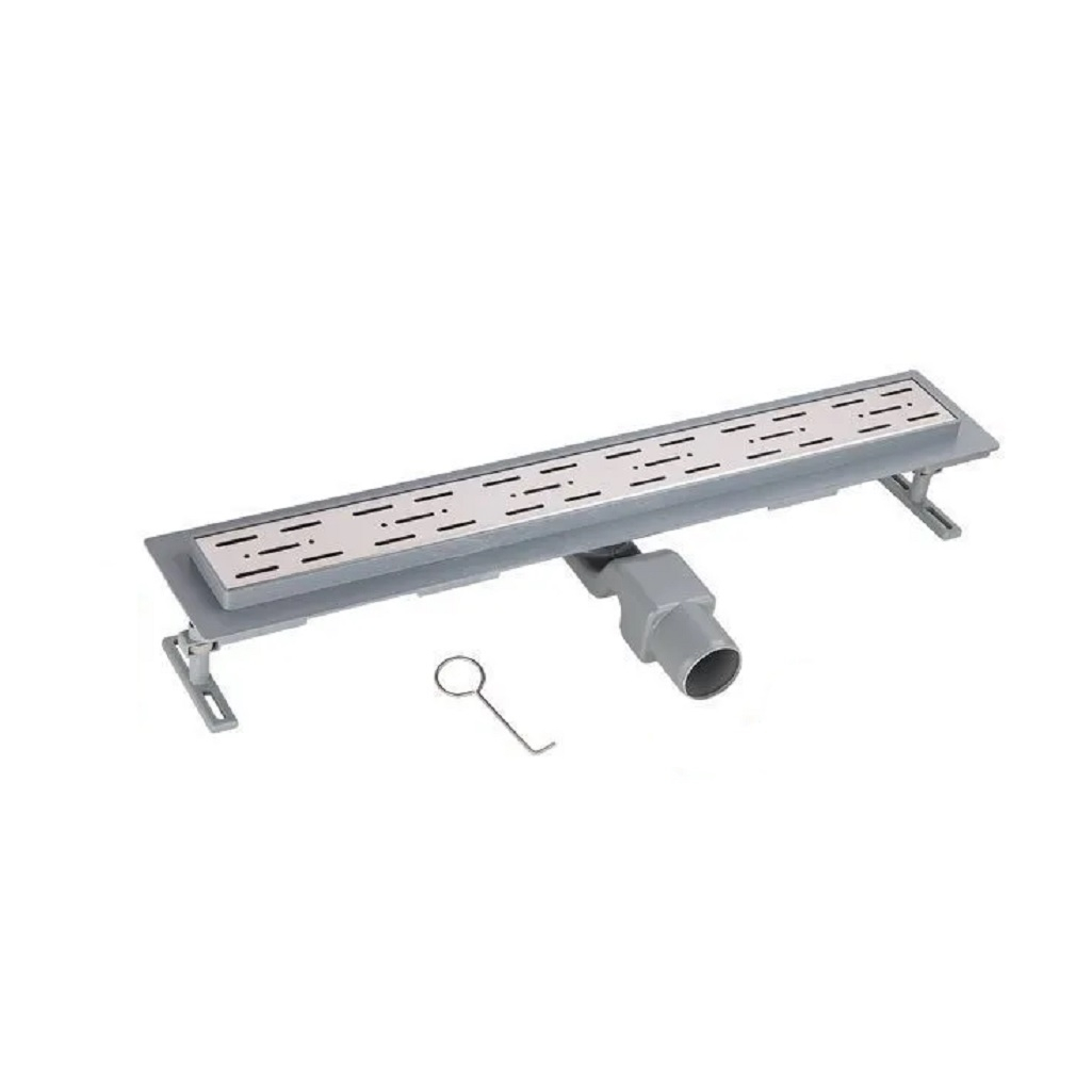 Душевой трап AV Engineering AVE5016560 из нержавеющей стали, цвет серый, 63х600 мм