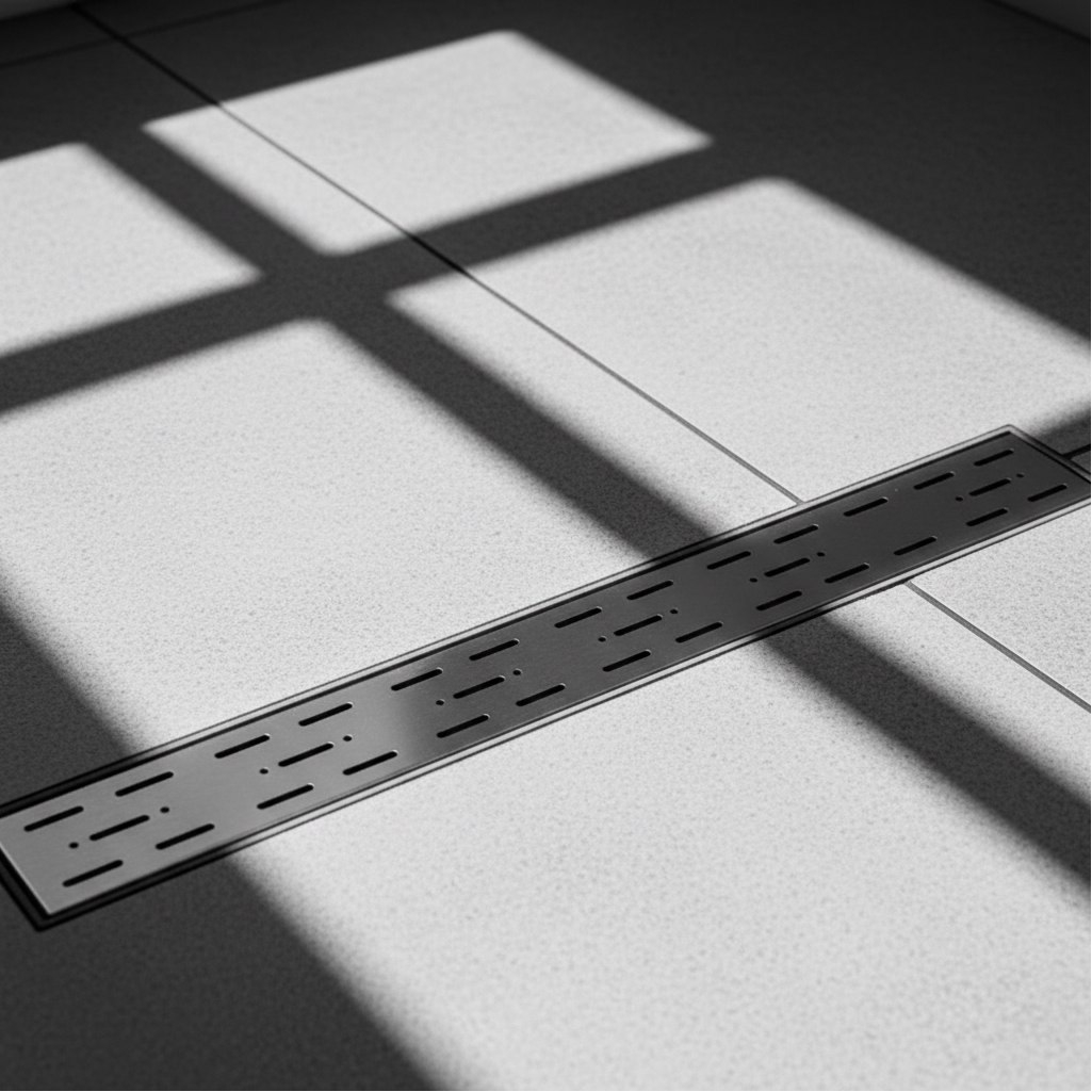 Душевой трап AV Engineering AVE5016560 из нержавеющей стали, цвет серый, 63х600 мм