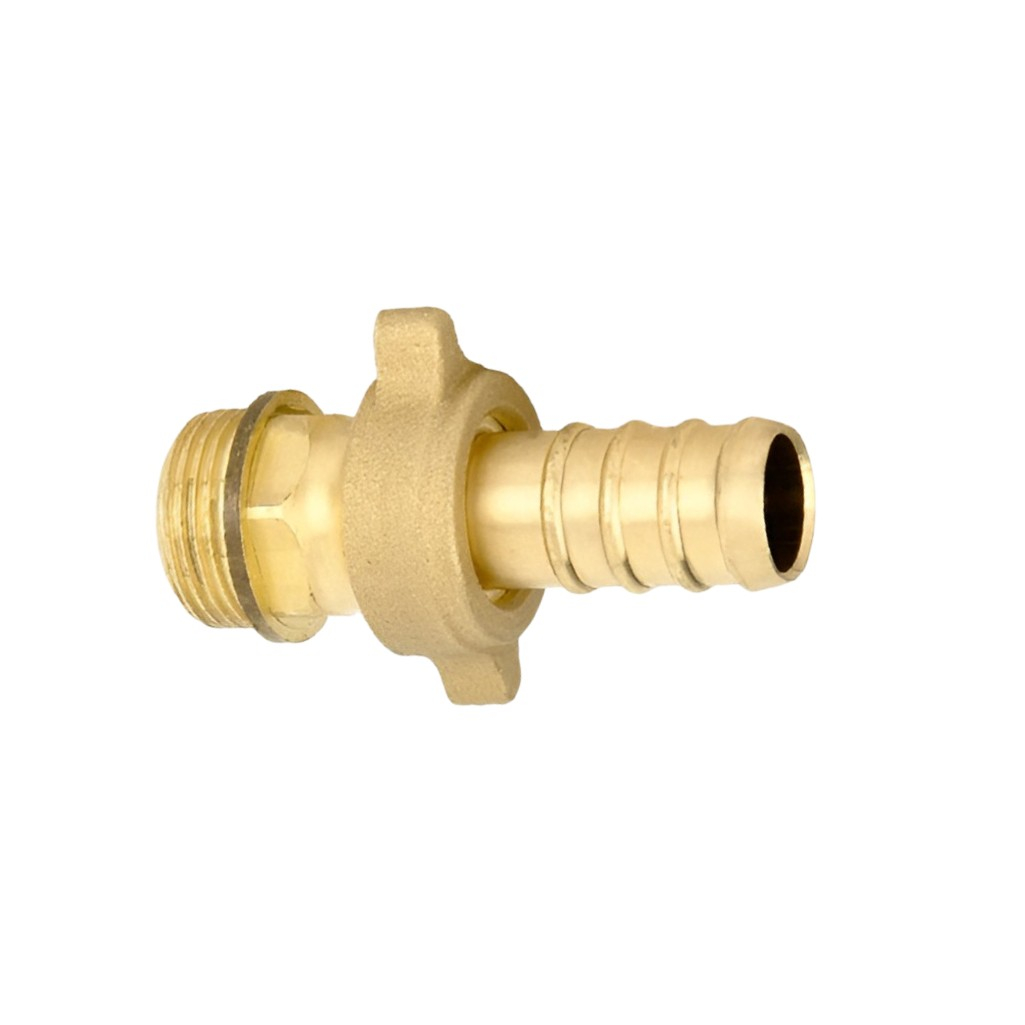 Штуцер для шланга резьбовой Bugatti 35, быстроразъемный, переходной, латунь