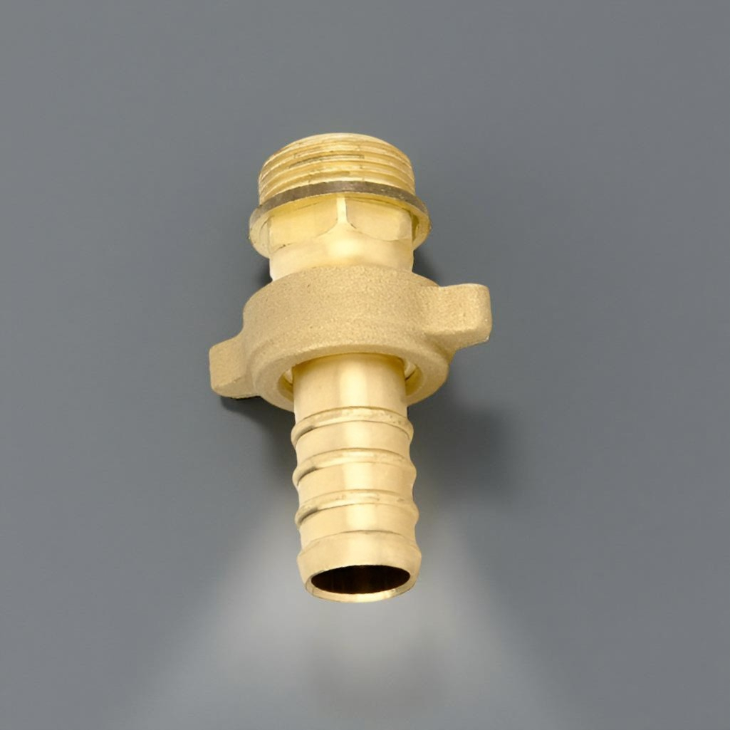 Штуцер для шланга резьбовой Bugatti 35, быстроразъемный, переходной, латунь