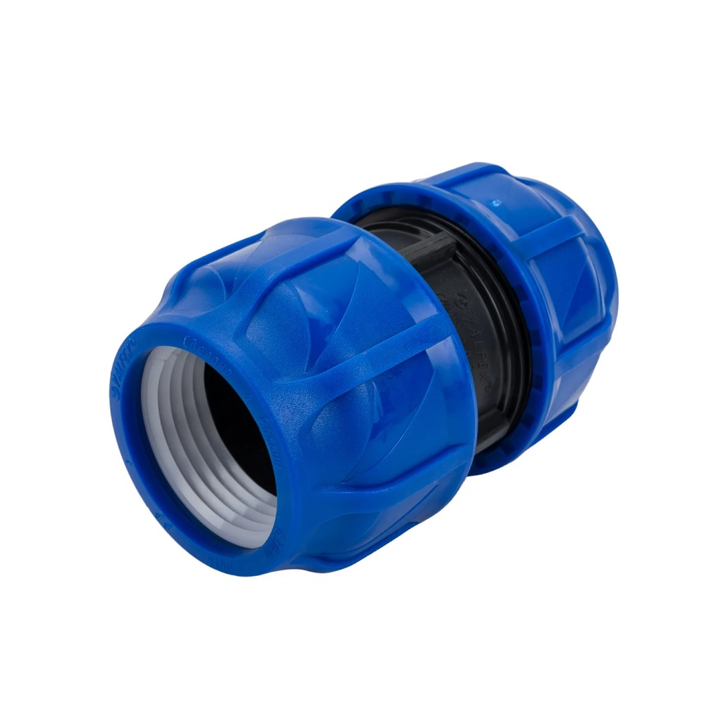 Муфта компрессионная ПНД, диаметр 63 мм, соединительная, для трубопровода