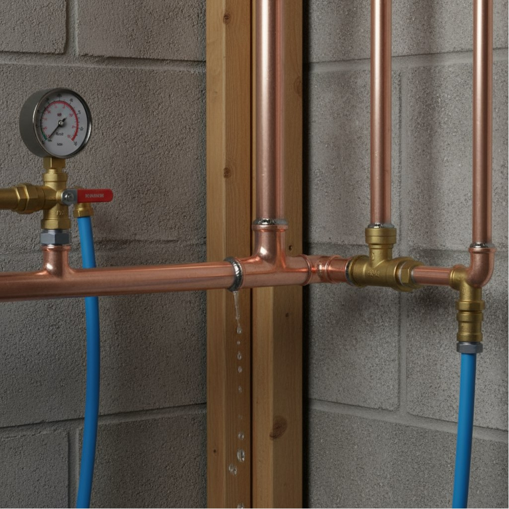 Угол медный двухраструбный, 35 мм х 90°, под пайку, для водоснабжения и отопления