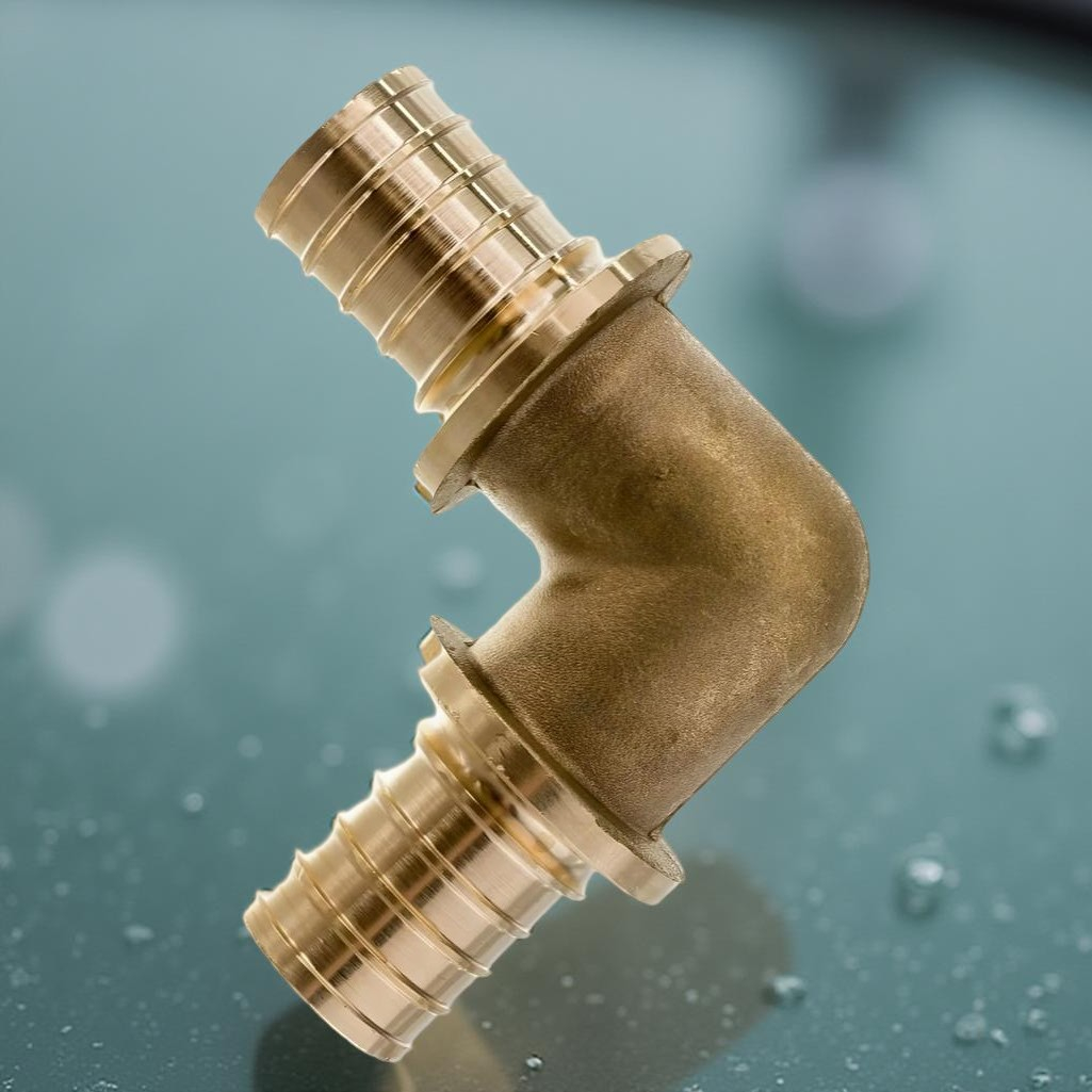 Угольник 90 гр. аксиальный Gappo 32х32 мм G1303.3232, латунь