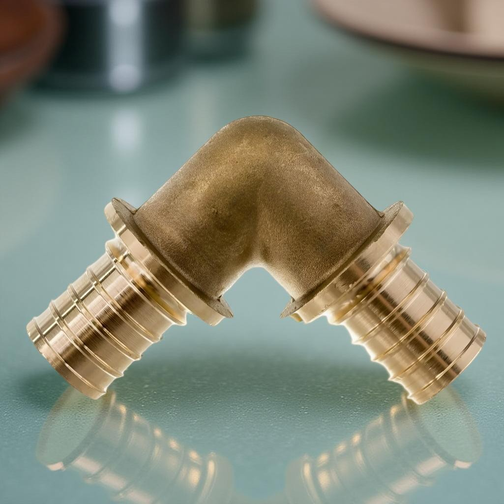 Угольник 90 гр. аксиальный Gappo 32х32 мм G1303.3232, латунь