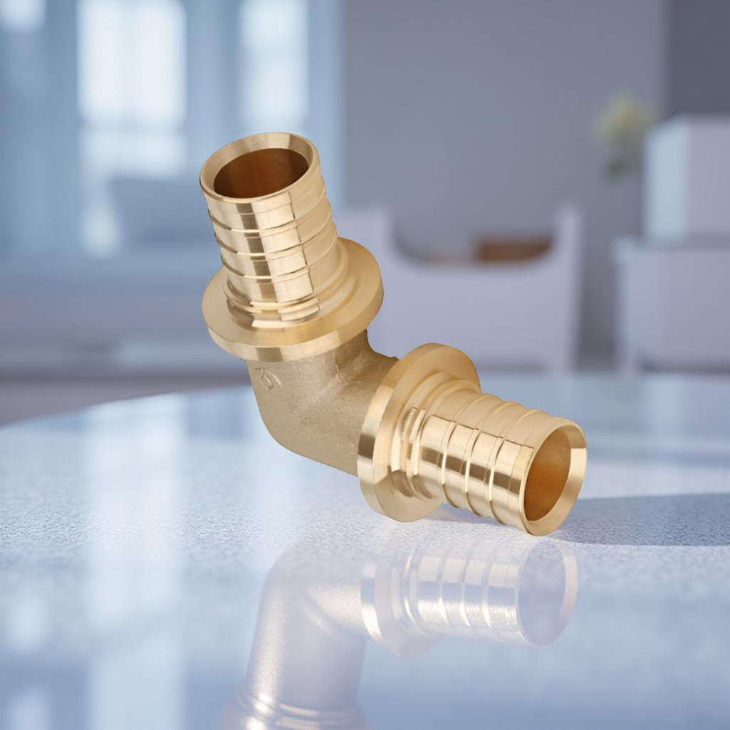 Угольник 90 гр. аксиальный Gappo 32х32 мм G1303.3232, латунь