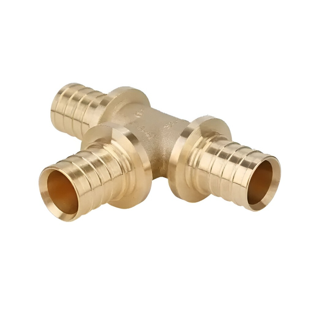 Тройник аксиальный Gappo G1304.2020 20х20х20 мм, равнопроходной, латунь
