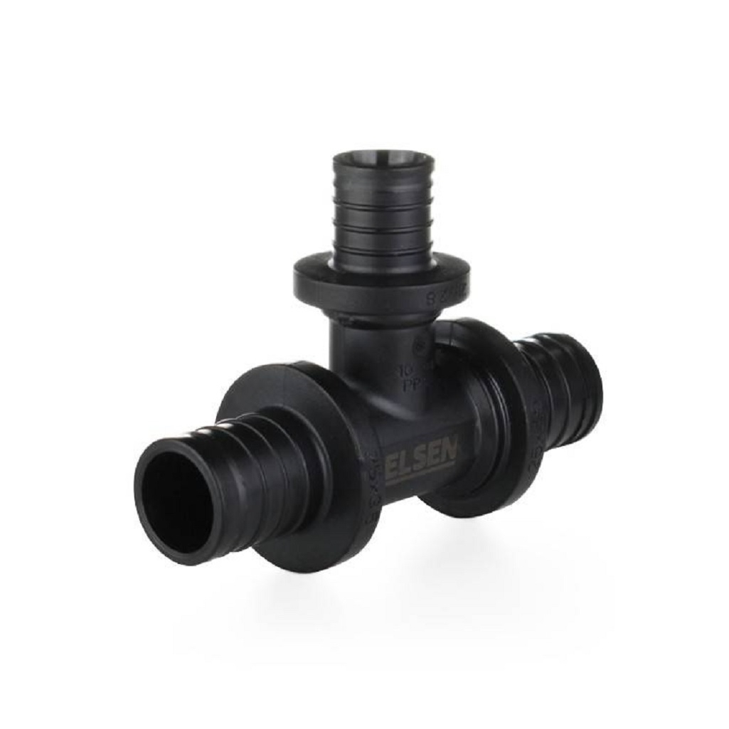 Тройник аксиальный Elsen 20х20х20 мм, EFA31.202020P, равнопроходной, полифенилсульфон