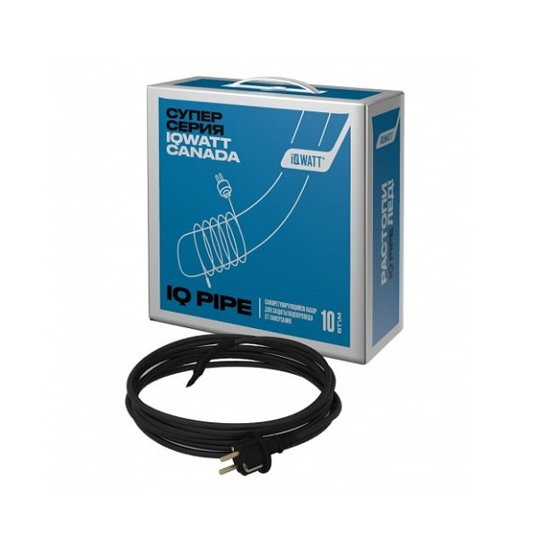 Саморегулирующийся набор для защиты водопровода от замерзания IQ PIPE IQWATT 10 Вт/м, 13 m, 00306