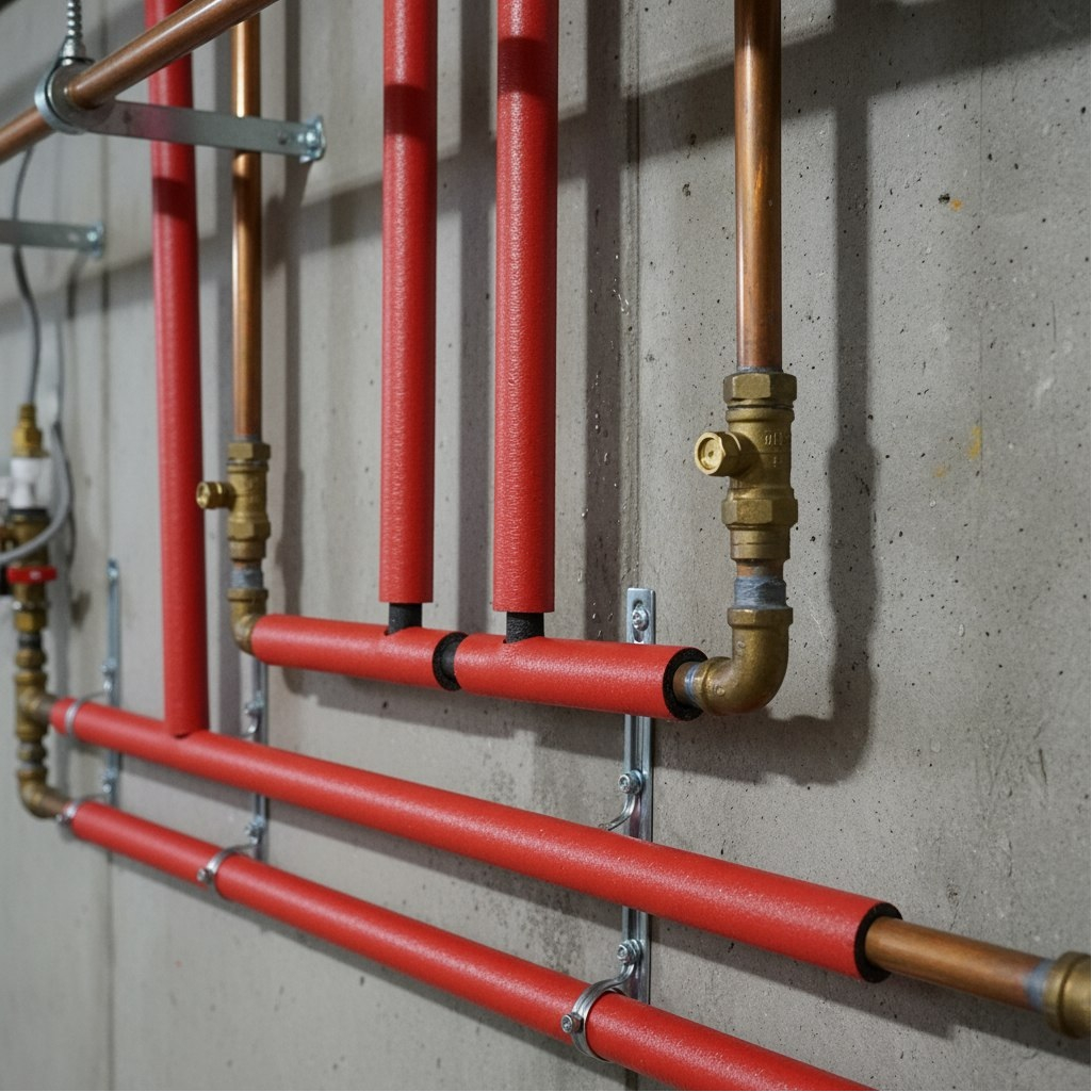 Трубка теплоизоляционная Energoflex Super Protect EFXT028062SUPRK, 28/6, красный, 2 м