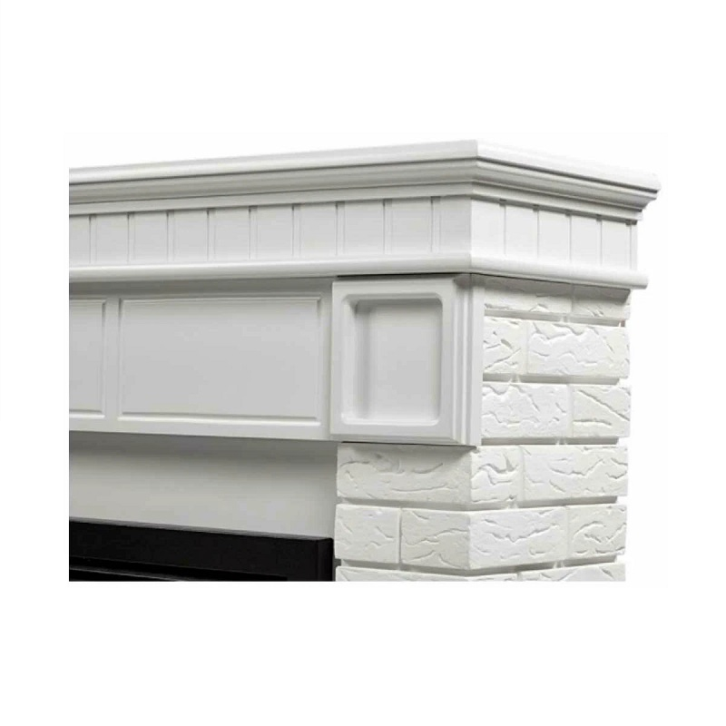 Комплект каминный Electrolux Fireliqht Bricks 25 камень белый, белая эмаль